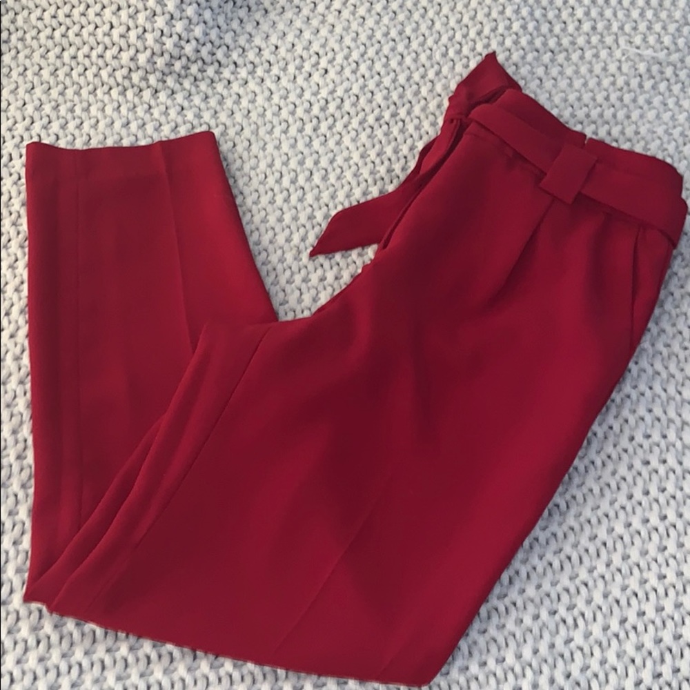 Express Red Ankle Pant
